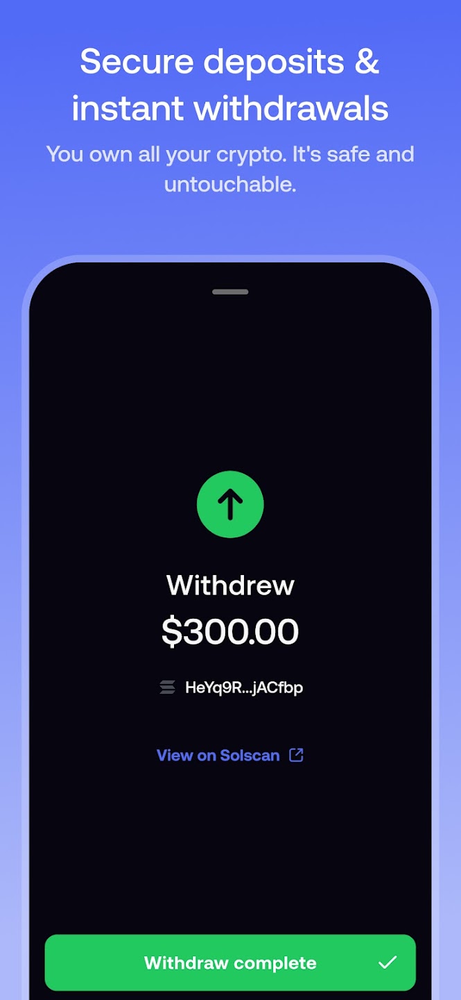Fomo Instant Non-Custodial On-Chain Withdrawal Verifiable on Solscan