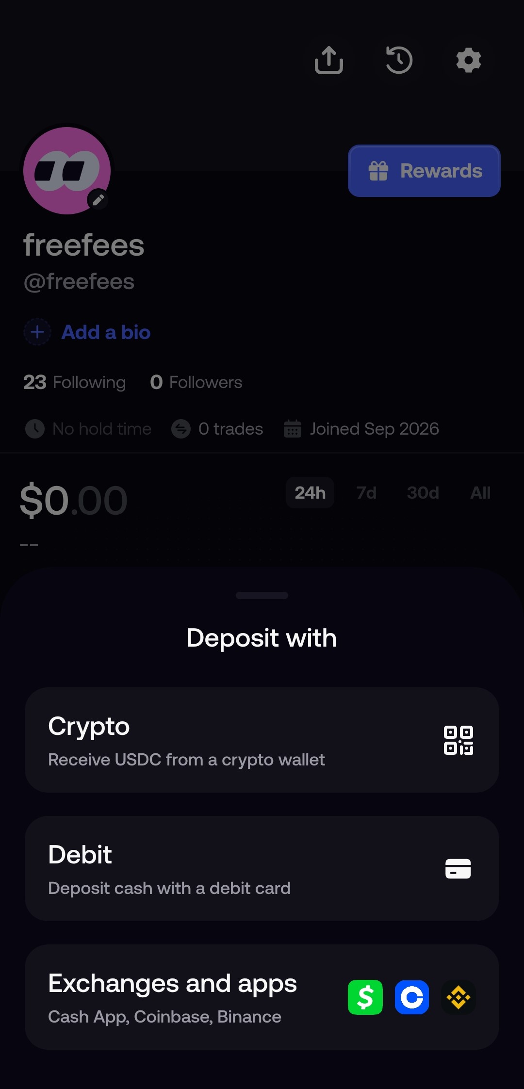 Fomo In-App Profile, Cash App & Coinbase Connected Accounts, and Private Key Export