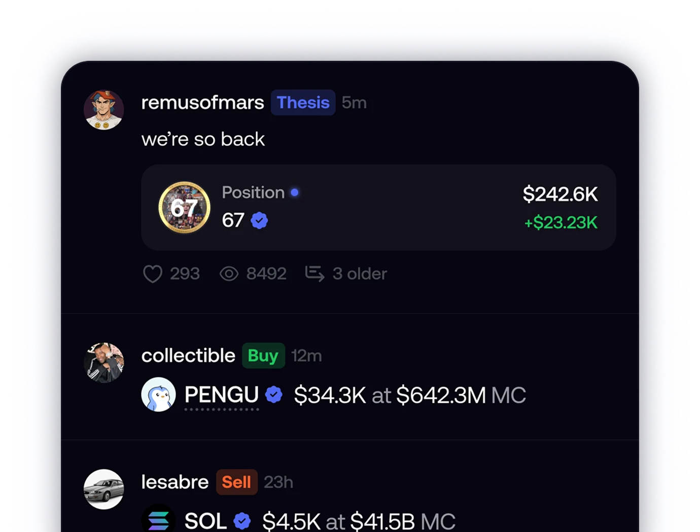 Fomo Social Feed Preview